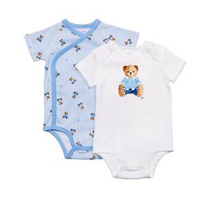 Ralph Lauren Polo Bear Bodysuit 2-Pack | Size 18M